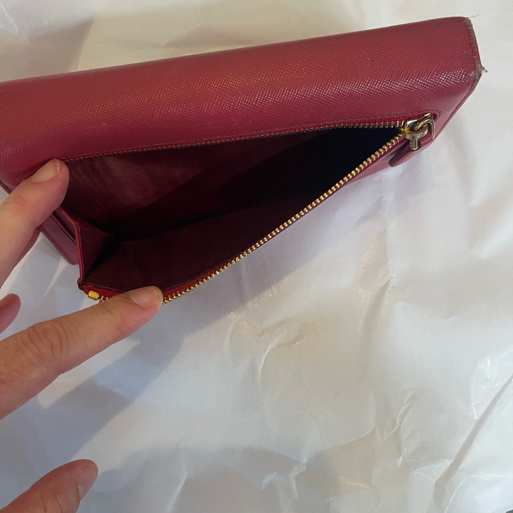 Prada Pink Saffiano Leather Wallet with COA - Picture 9 of 11